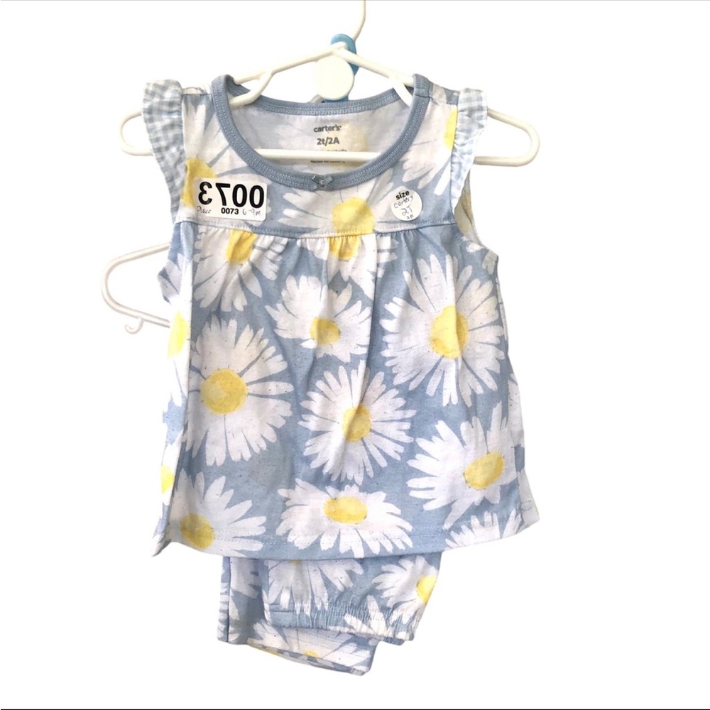 (73) Carter’s 2-pc Daisy Top & Pant Set